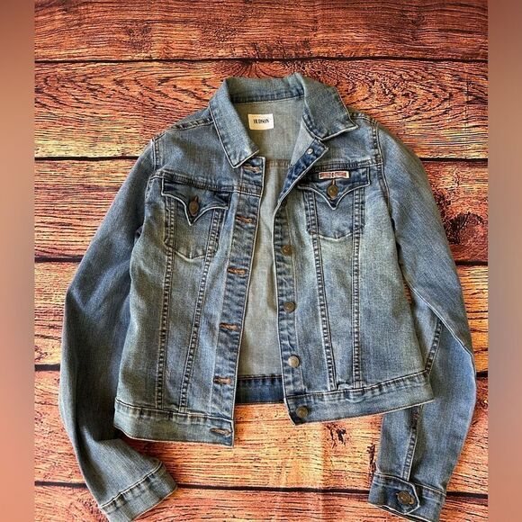 Hudson Girls Light Wash Long Sleeve Jean Jacket Size XL - Picture 1 of 10